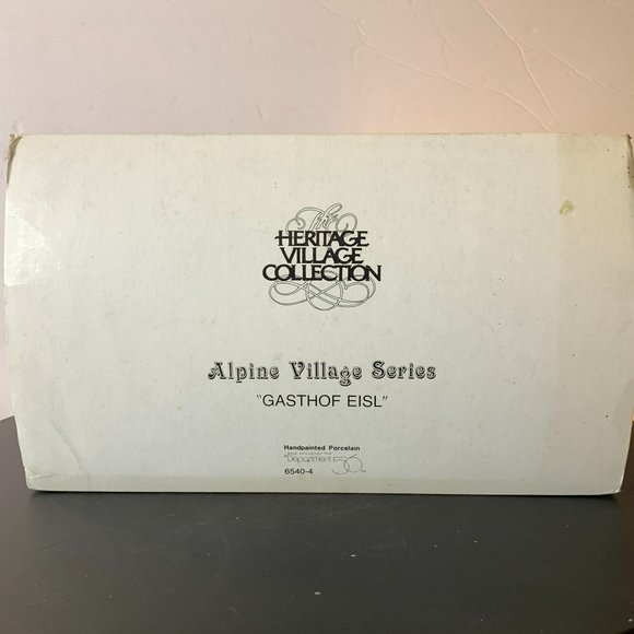 Dept 56 Gasthof Eisl Alpine Village Lighted Christmas Building from 1986 - Picture 12 of 12